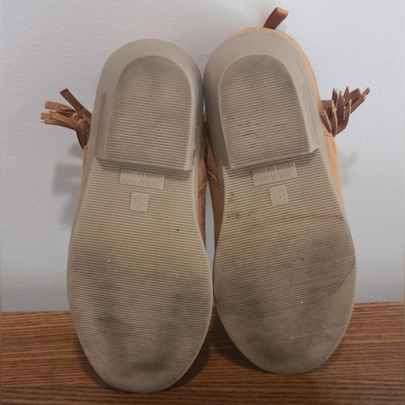 Old Navy suede fringe booties for toddler girl, size 8 - Picture 8 of 8